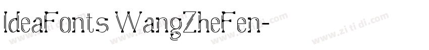 IdeaFonts WangZheFen字体转换